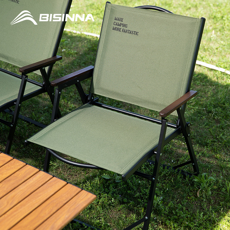 Outdoor Furniture European - BISINNA Outdoor Folding Camping Chair Portable
