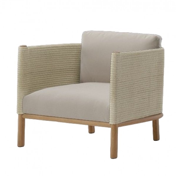Outdoor Furniture Rope - Teak Wood Frame Rope Weaving Quick-Dry