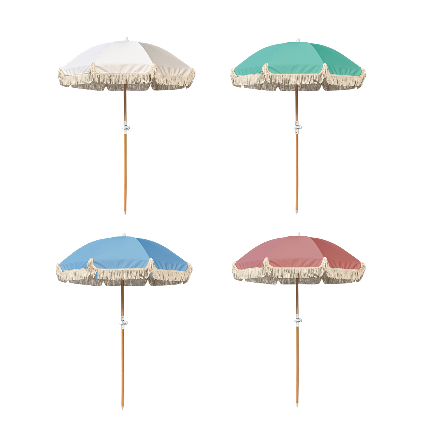 Outdoor Furniture In Bali - Modern 2M Bali Boho Beach Umbrella