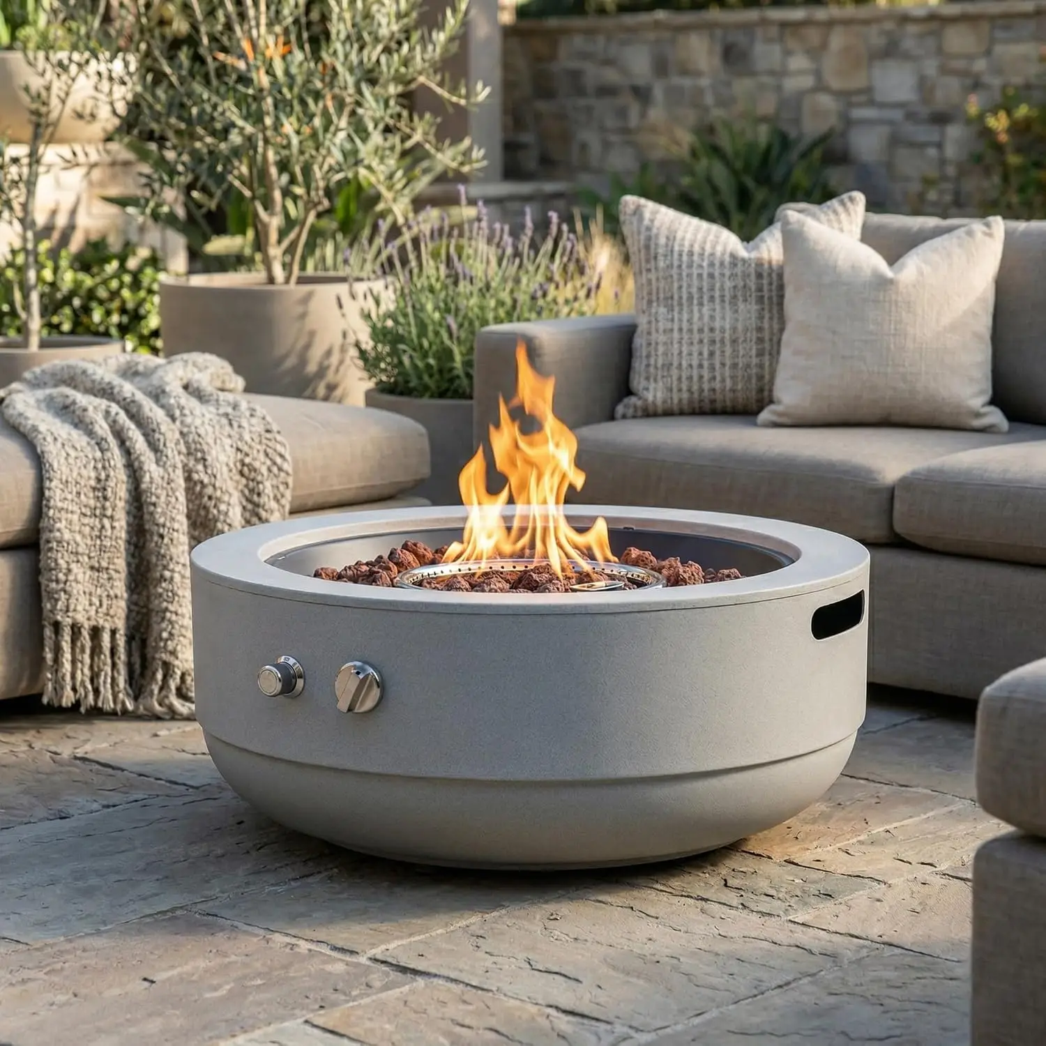 Fire Pit Bowl - 24 Inch Propane Fire Pit Bowl,