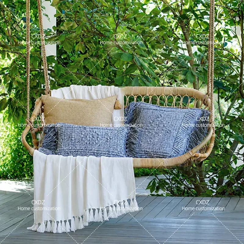 Outdoor Furniture In Bali - Outdoor Double Hanging Rattan Chair Bali