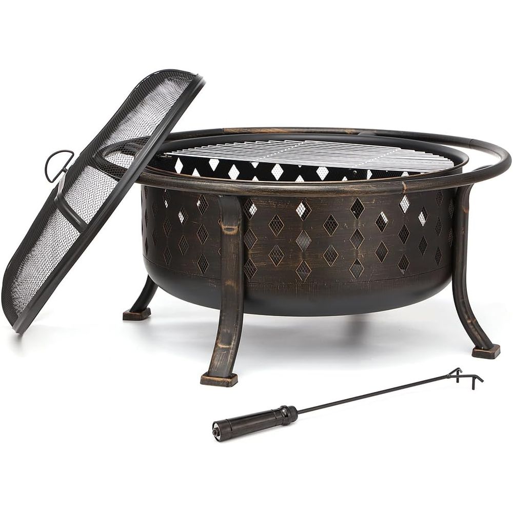 36 Inch Outdoor Wood Burning F - Fire Pit Bowl review and price