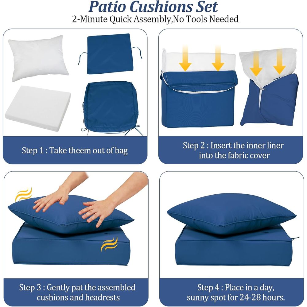 24x24 Outdoor Deep Seat Cushio - Outdoor Furniture Cushions 24 X 24 review and price