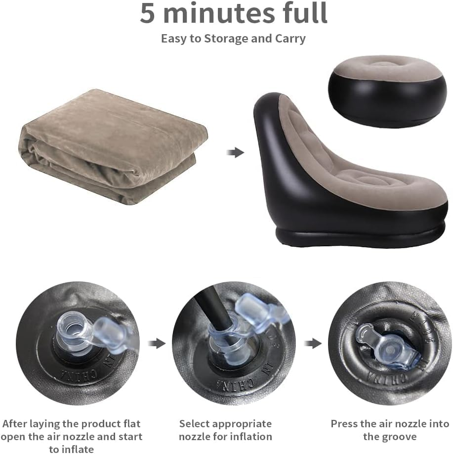 2Pcs Lazy Sofa Inflatable Chai - Outdoor Furniture Design review and price