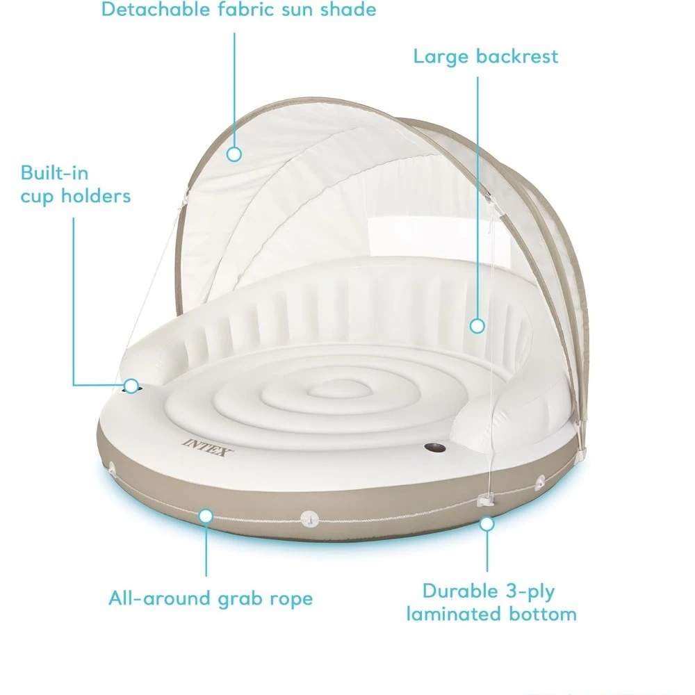 Canopy Island Inflatable Pool  - Outdoor Furniture Lounge review and price