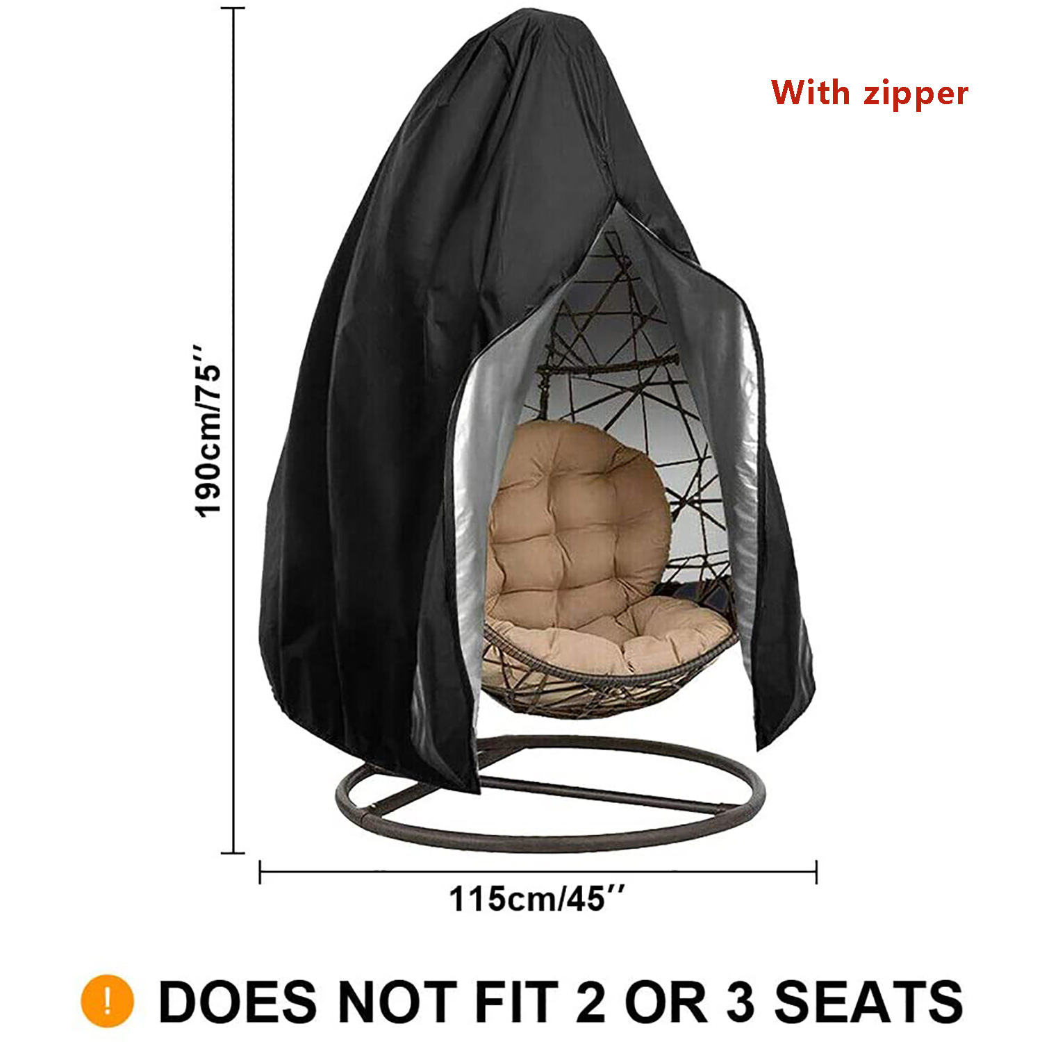 1 Piece Hanging Egg Chair Swin - Outdoor Furniture Upholstery review and price