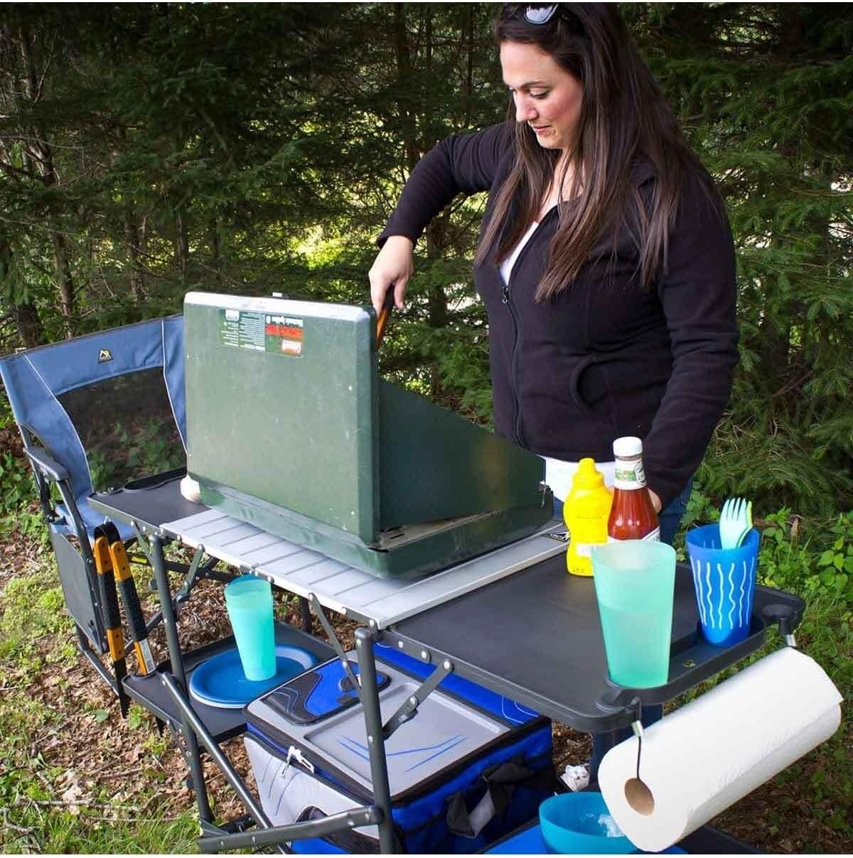Slim Fold Portable Camping Kit - Folding Picnic Table review and price