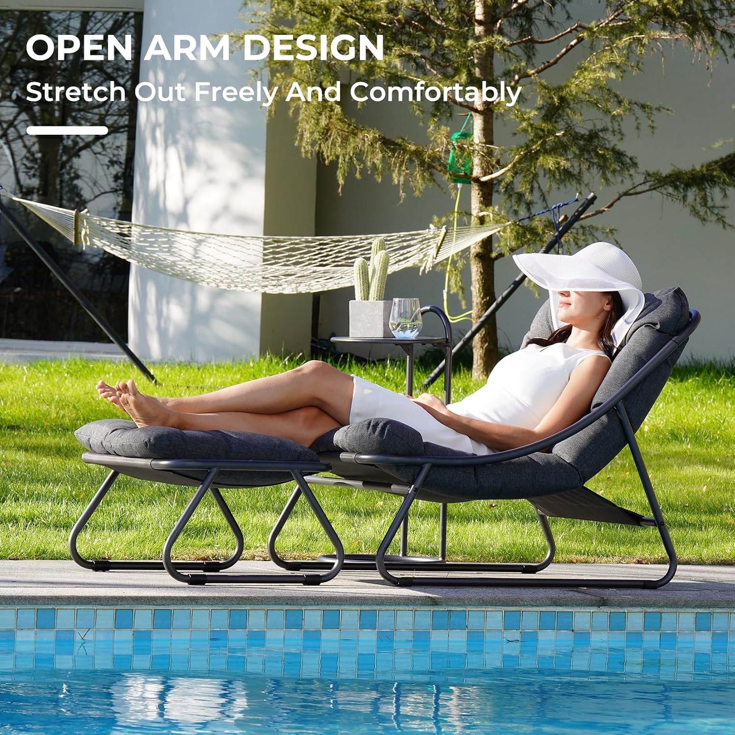 Outdoor Lounge Chair with Foot - Outdoor Furniture Lounge review and price