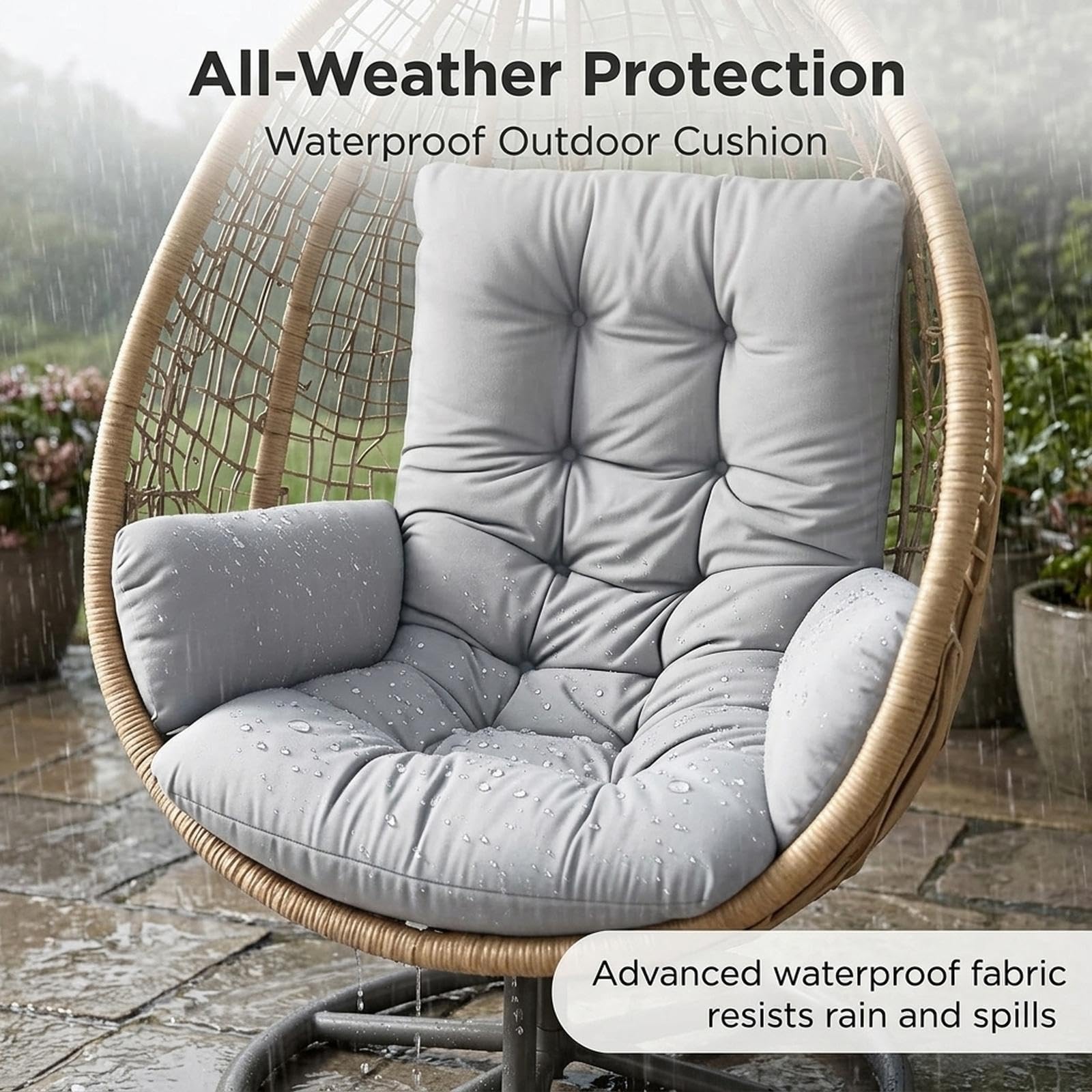 Egg Chair Cushion Replacement, - Outdoor Furniture Replacement Fabric review and price