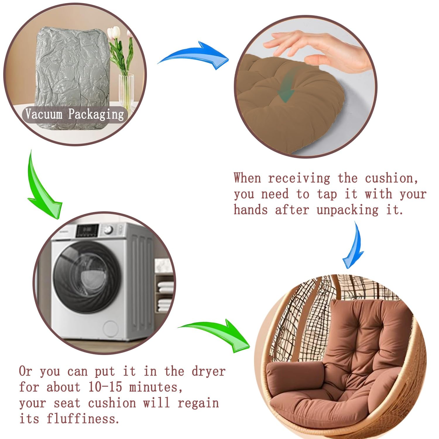 Egg Chair Cushion Replacement, - Outdoor Furniture Replacement Fabric review and price