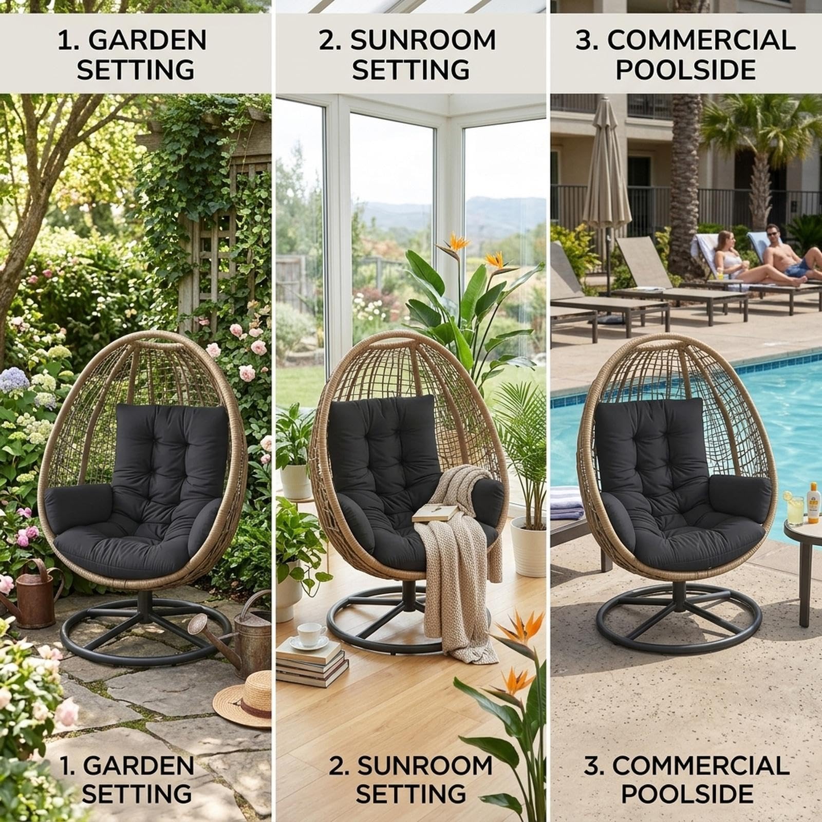 Egg Chair Cushion Replacement, - Outdoor Furniture Replacement Fabric review and price