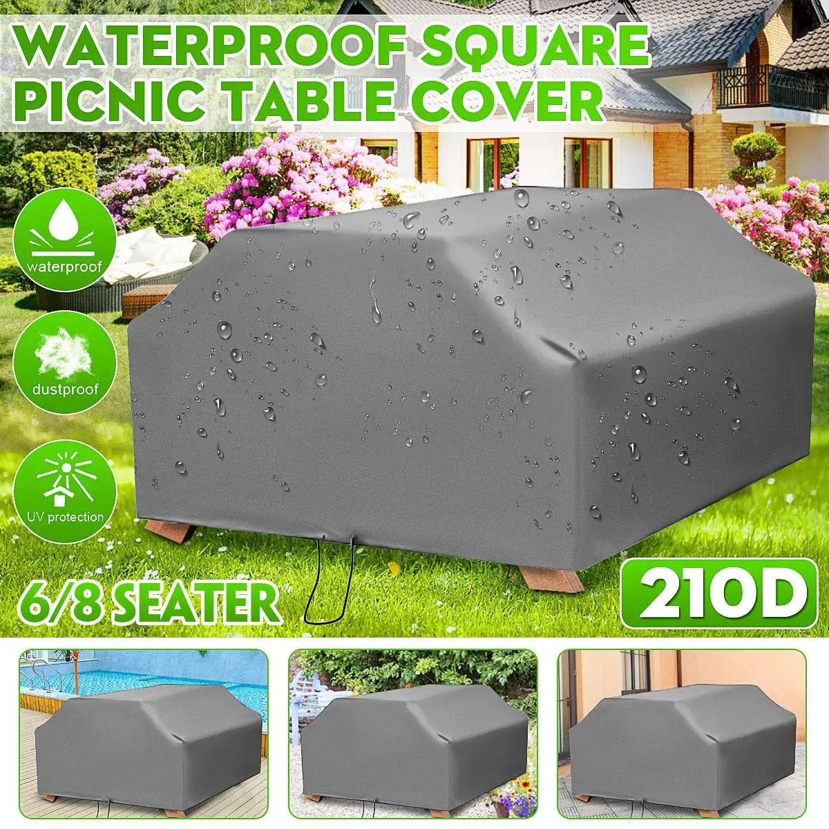 210D For 6/8 Seater Picnic Tab - Outdoor Furniture Fabric Waterproof review and price