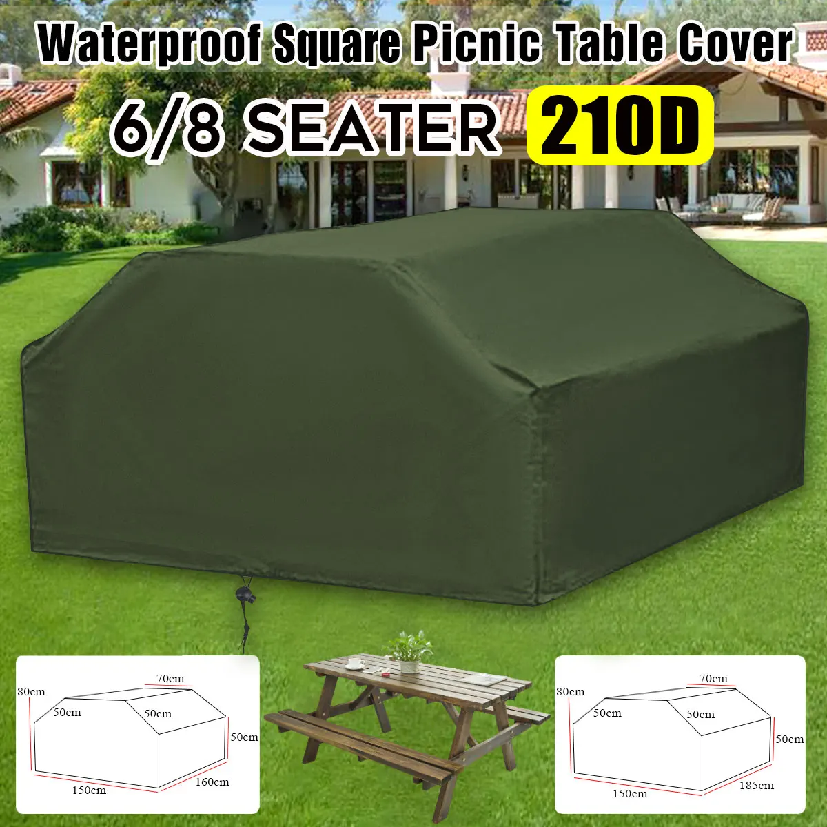 210D For 6/8 Seater Picnic Tab - Outdoor Furniture Fabric Waterproof review and price