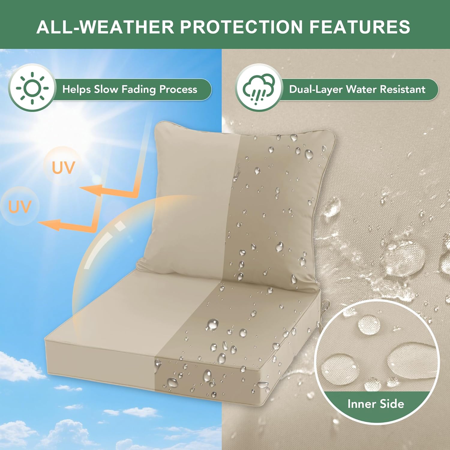 Outdoor Chair Cushions Set of  - Outdoor Furniture Cushions 24 X 24 review and price