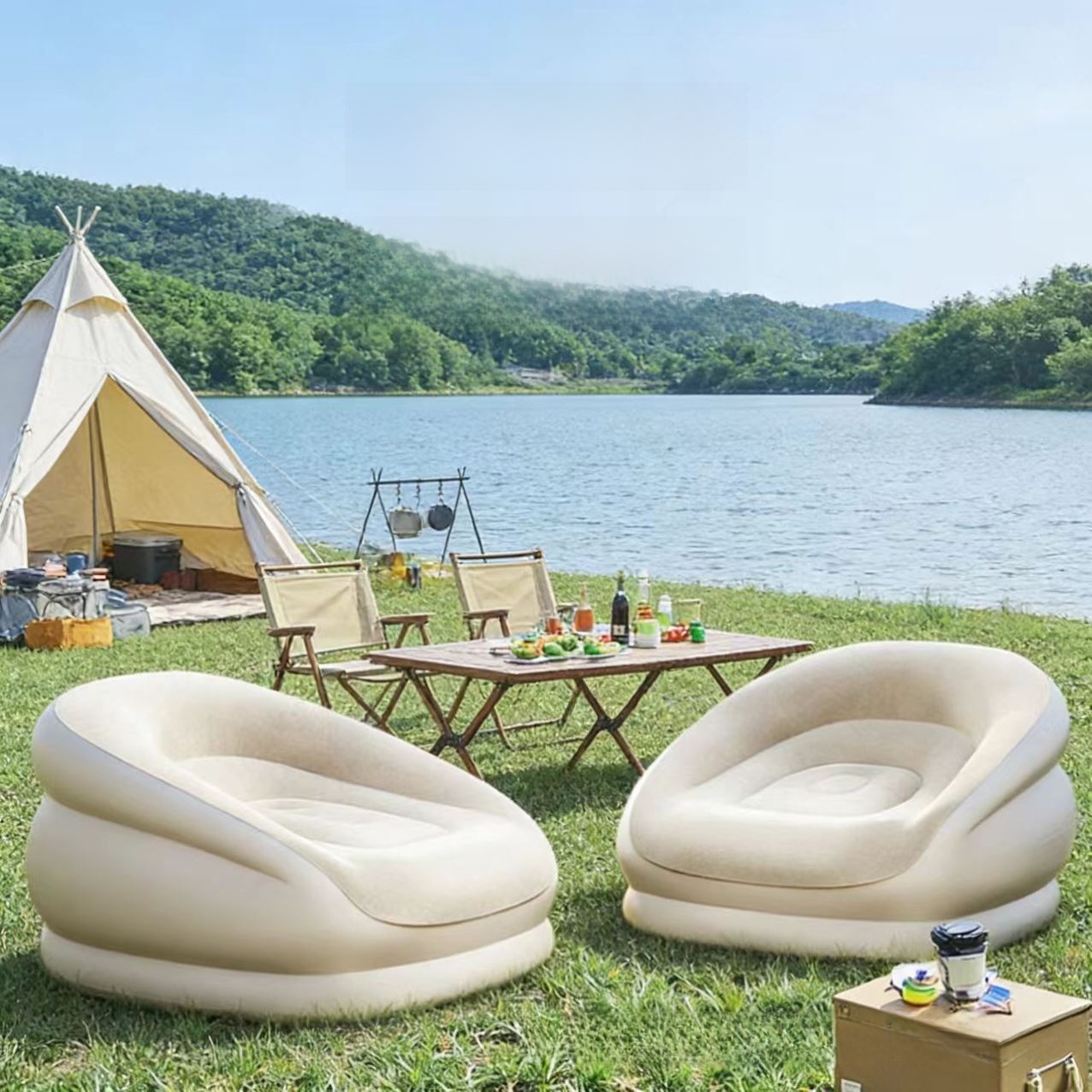 Portable Iatable Sofa for Cam  - Outdoor Furniture Design review and price