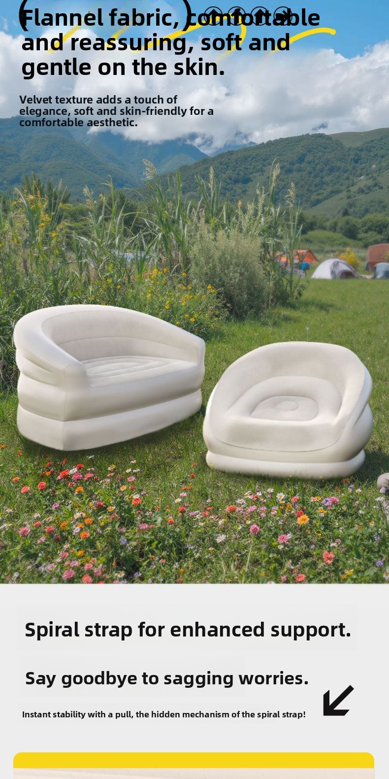 Portable Iatable Sofa for Cam  - Outdoor Furniture Design review and price