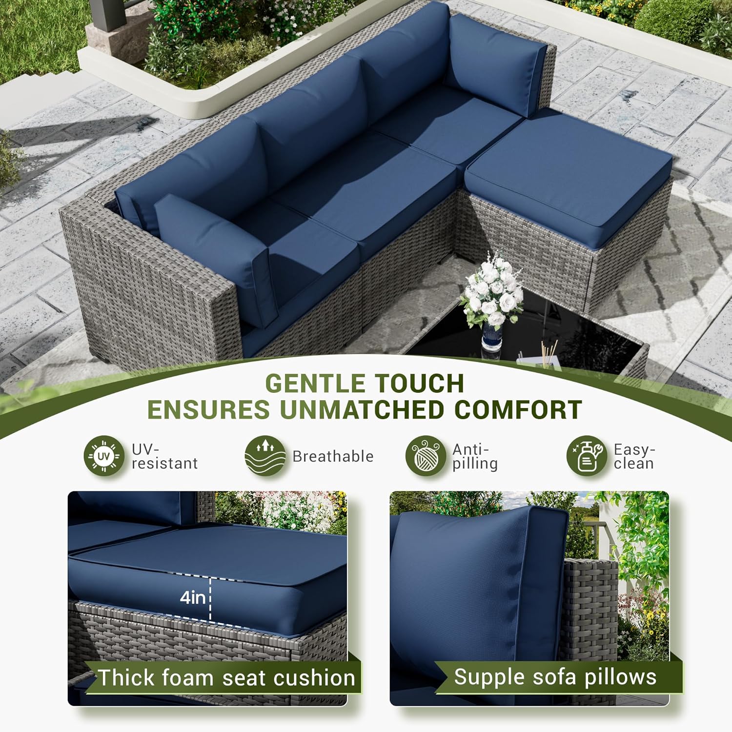 Outdoor Patio Sectional Furnit - Outdoor Furniture Replacement Fabric review and price
