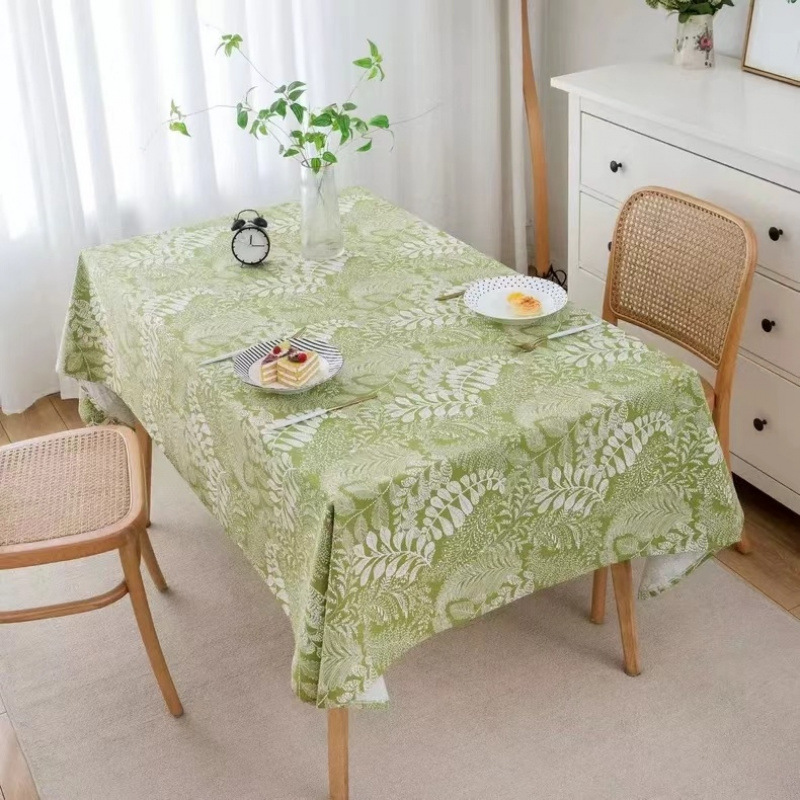 Cotton Linen Waterproof  Table - Outdoor Furniture Green review and price