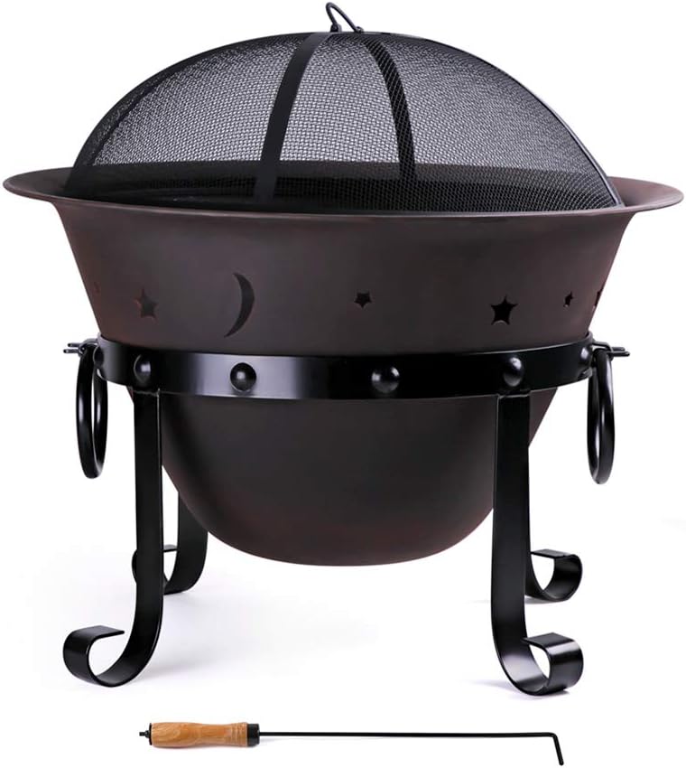 Cast Iron Fire Pits,29inch,Rou - Fire Pit Bowl review and price