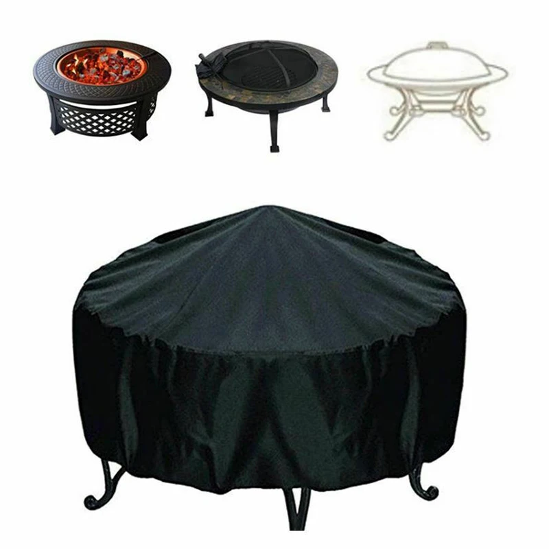 Fire Pit Cover Round Brazier S - Outdoor Furniture Fabric Waterproof review and price