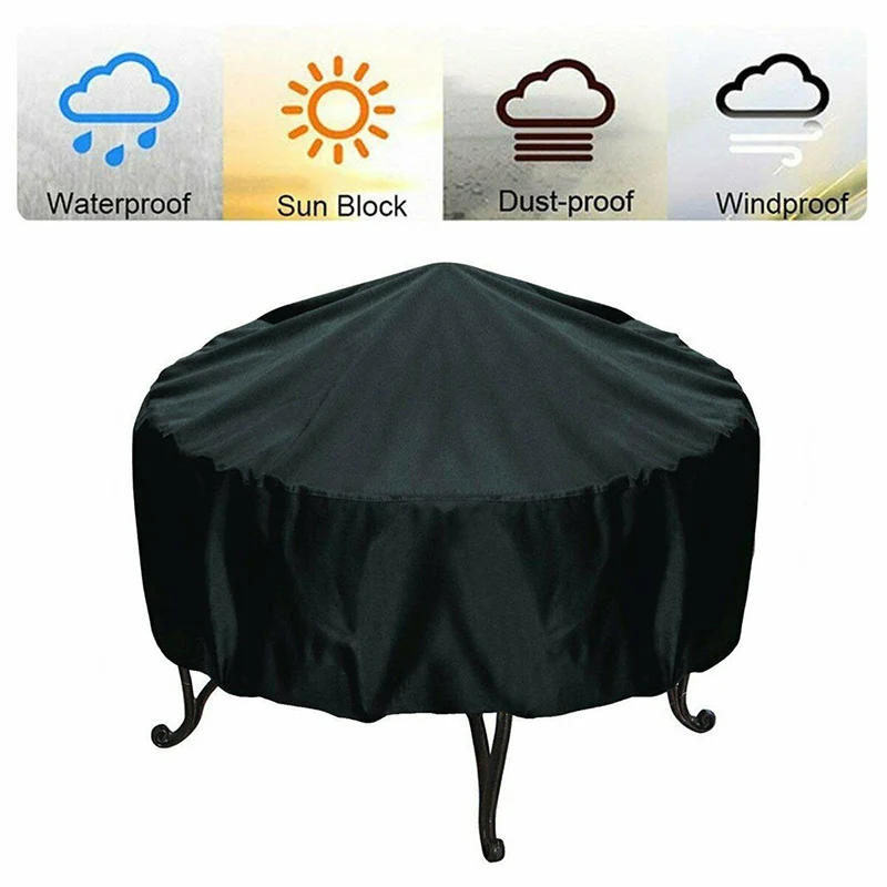 Fire Pit Cover Round Brazier S - Outdoor Furniture Fabric Waterproof review and price