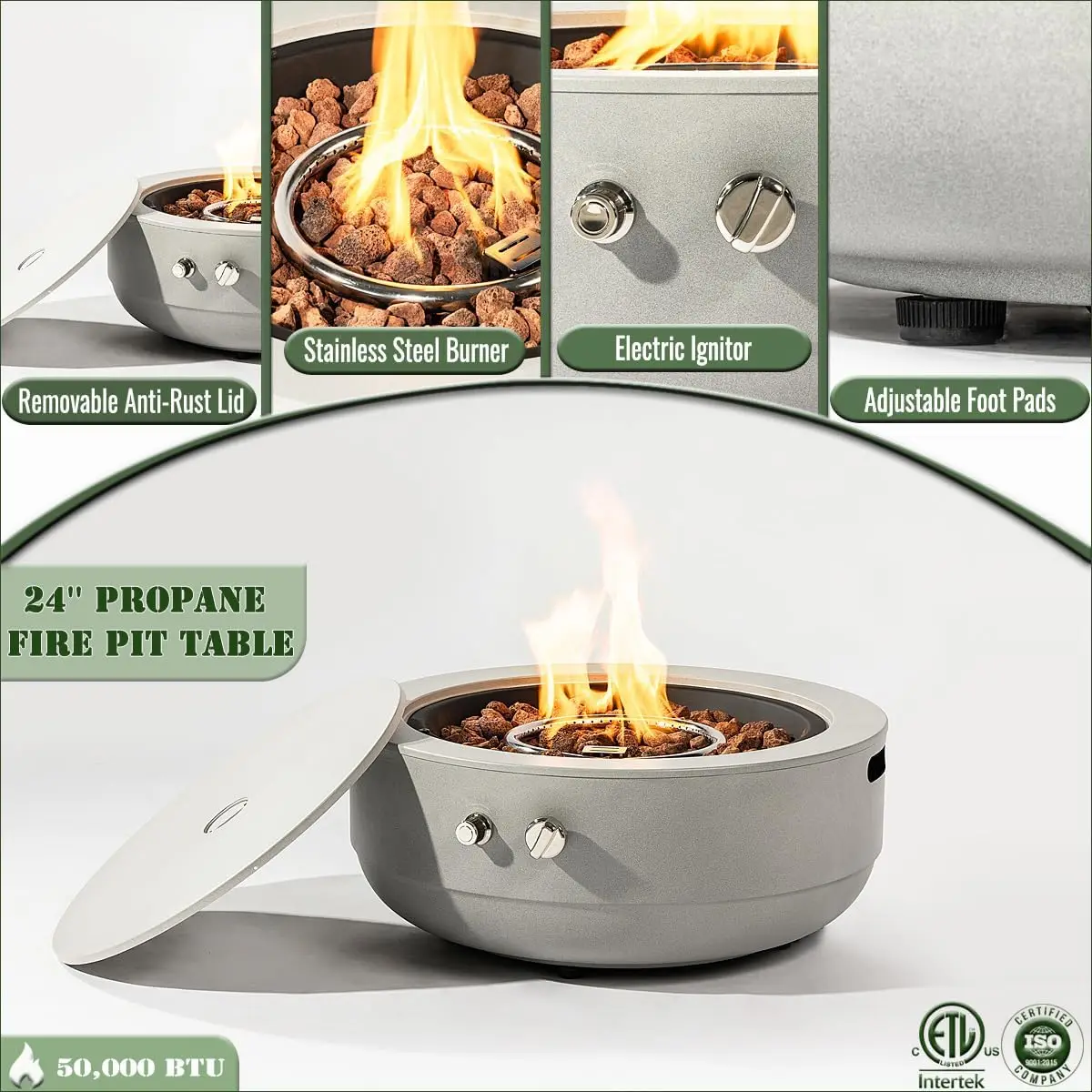 24 Inch Propane Fire Pit Bowl, - Fire Pit Bowl review and price