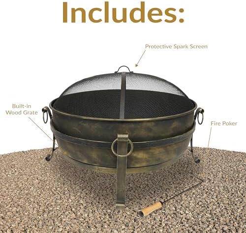34-Inch Steel Large Fire Pit f - Fire Pit Bowl review and price
