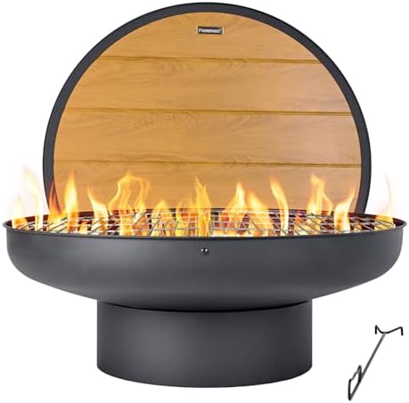 32in Fire Pit Table with Lid,H - Fire Pit Bowl review and price