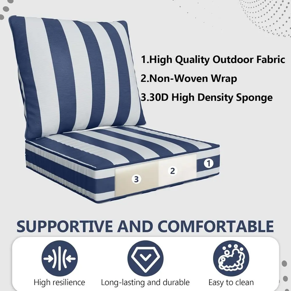 24 x 24 x 6 Outdoor Deep Seat  - Outdoor Furniture Cushions 24 X 24 review and price