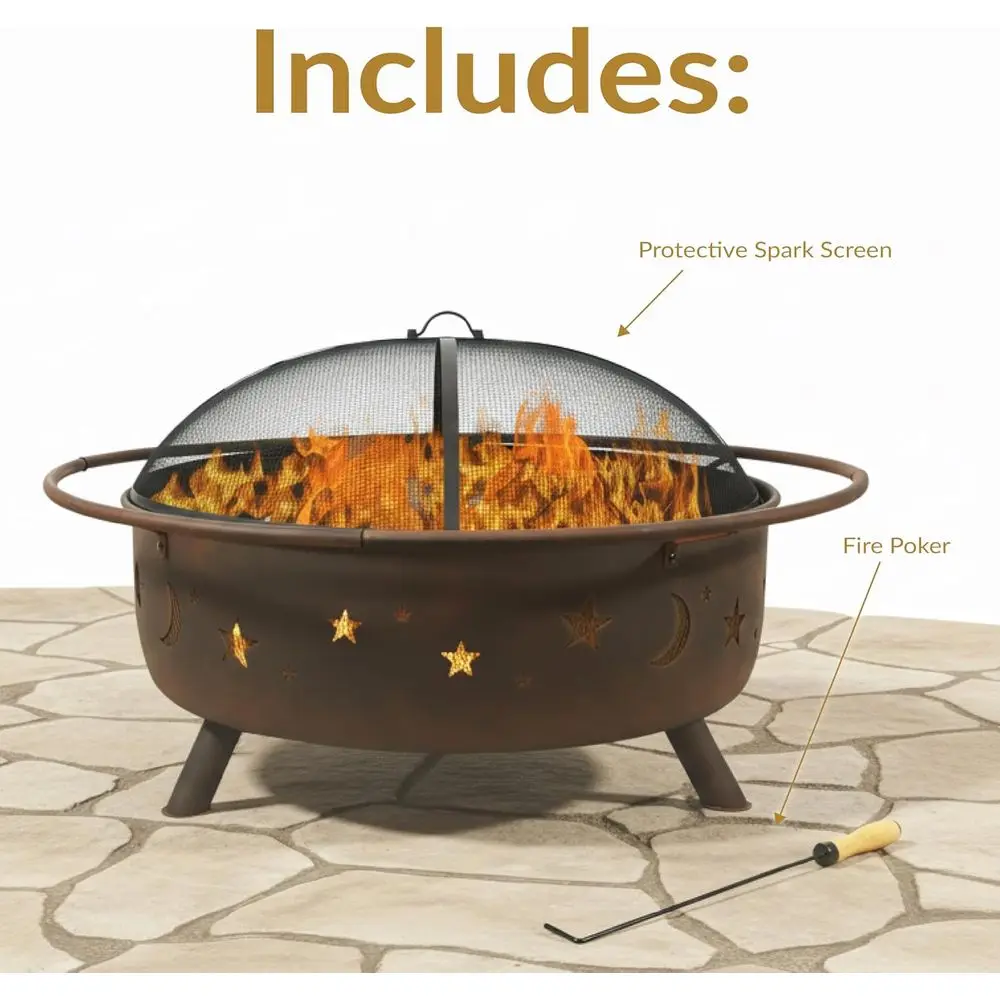 42-Inch Outdoor Wood-Burning F - Fire Pit Bowl review and price