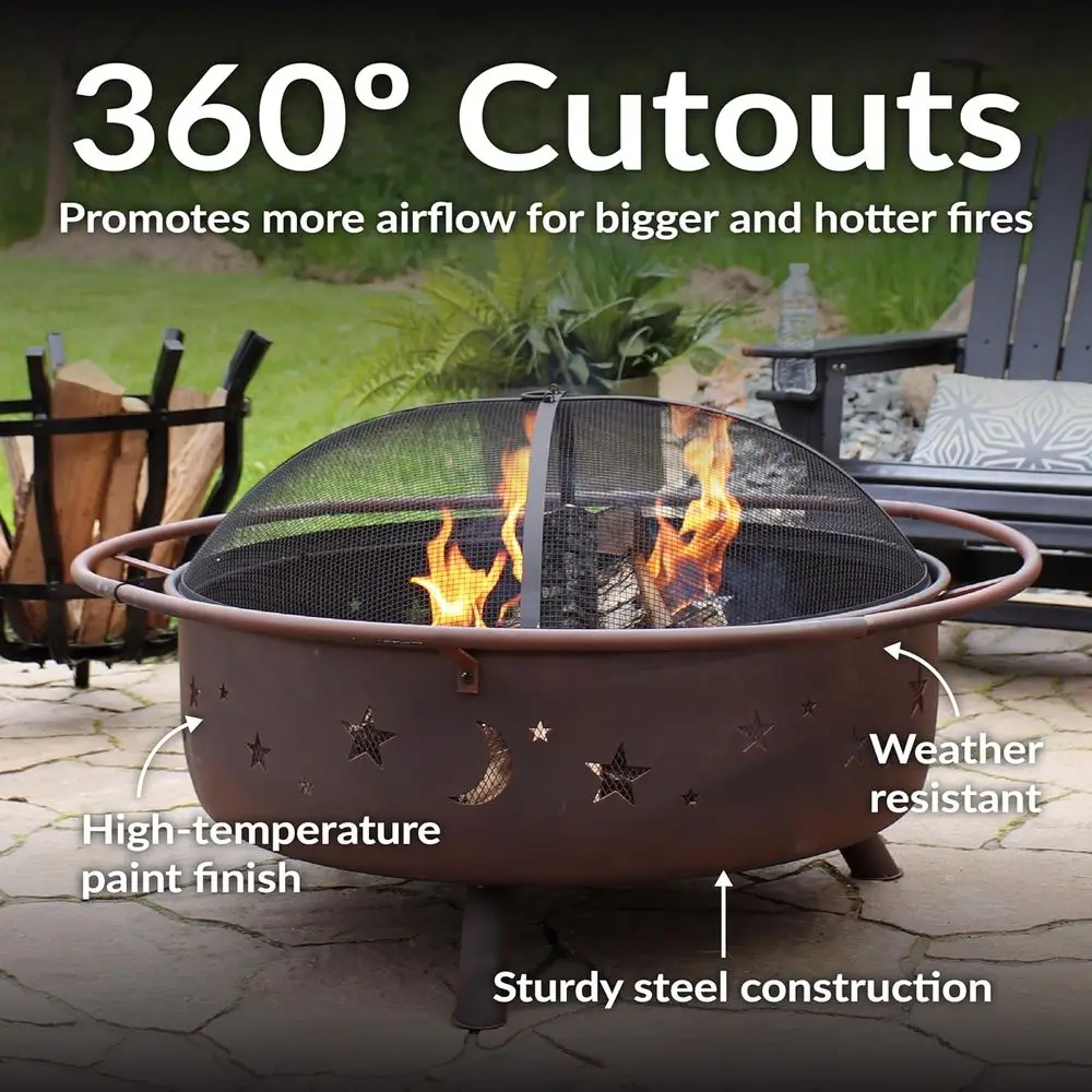 42-Inch Outdoor Wood-Burning F - Fire Pit Bowl review and price