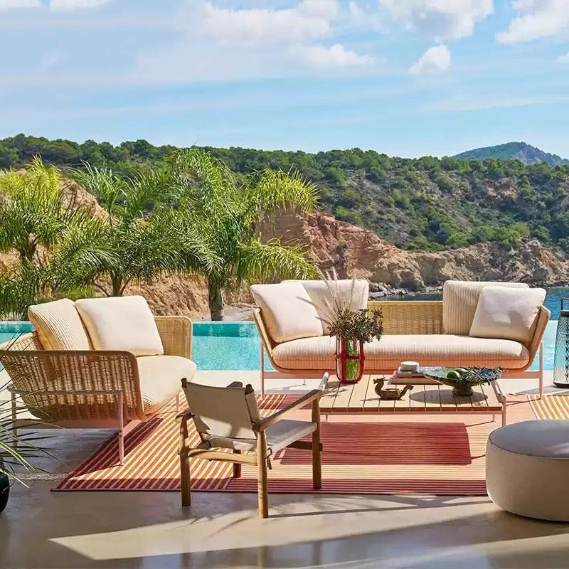 Outdoor Sofa, Rattan Courtyard - Outdoor Furniture Lounge review and price