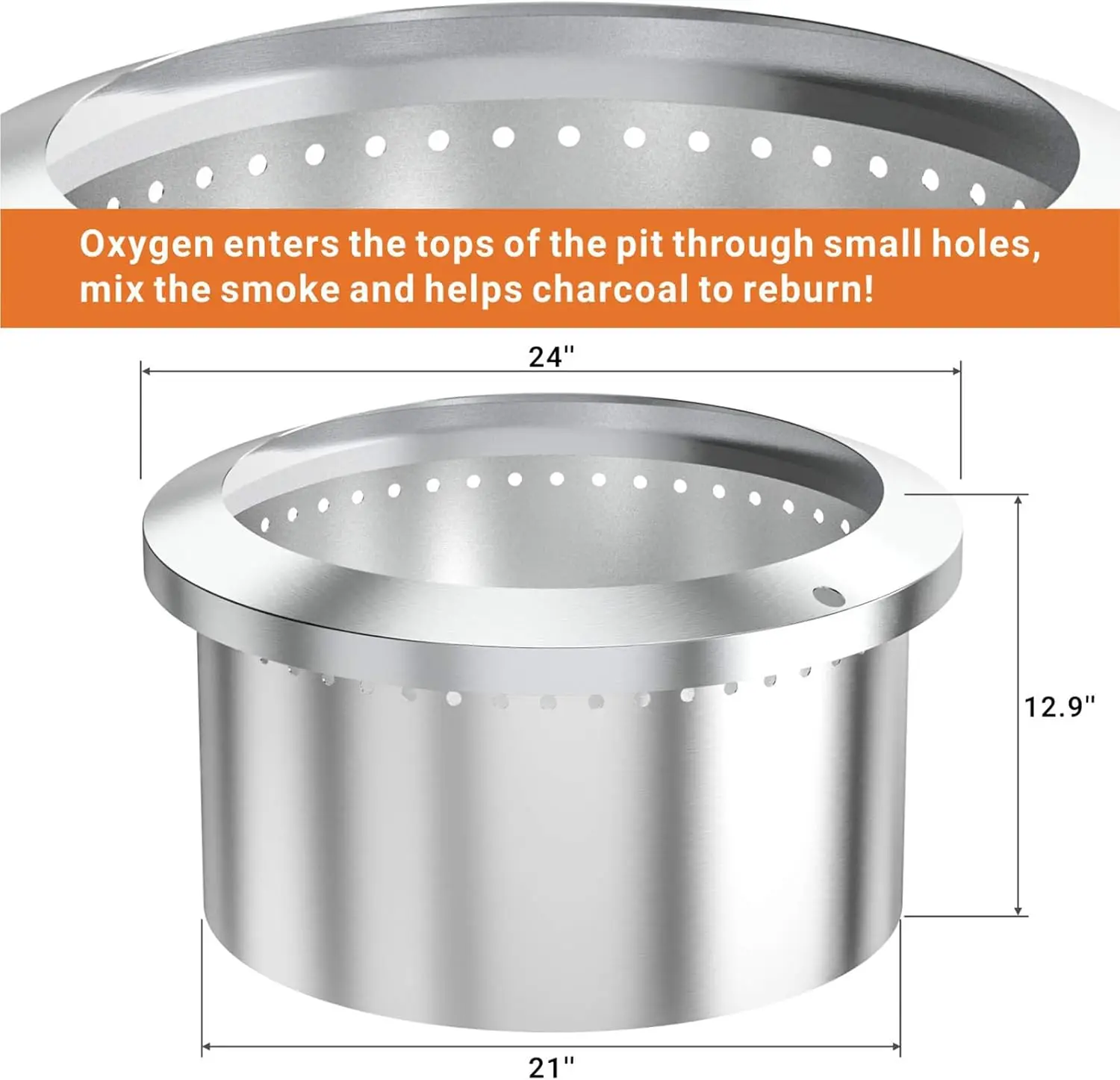 24 Inch Outdoor Smokeless Fire - Fire Pit Bowl review and price