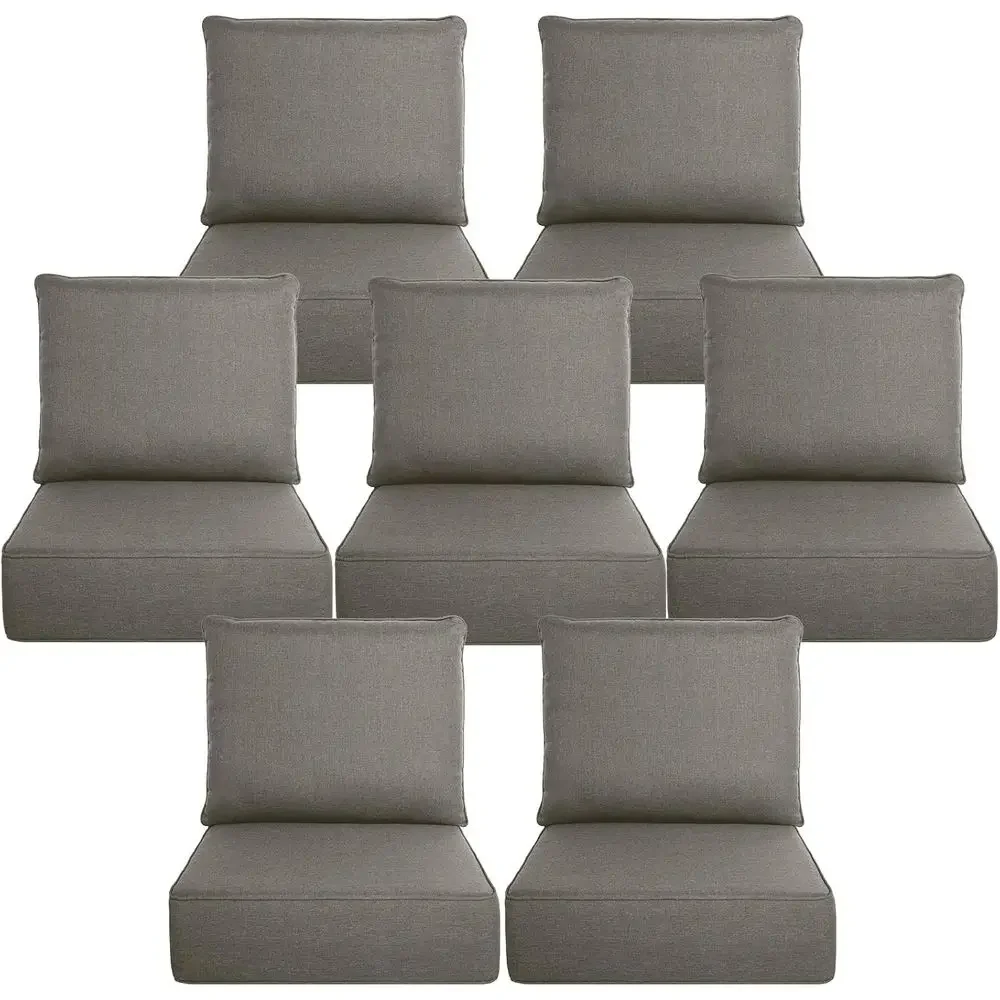6 Thick Outdoor Cushion Set -  - Outdoor Furniture Cushions 24 X 24 review and price